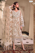 Outqlaas Luxury Organza 3-Piece Ensemble (Soft Peach / Cream