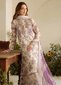 Outqlaas Silk Collection - 3 Piece Embroidered Silk Suit