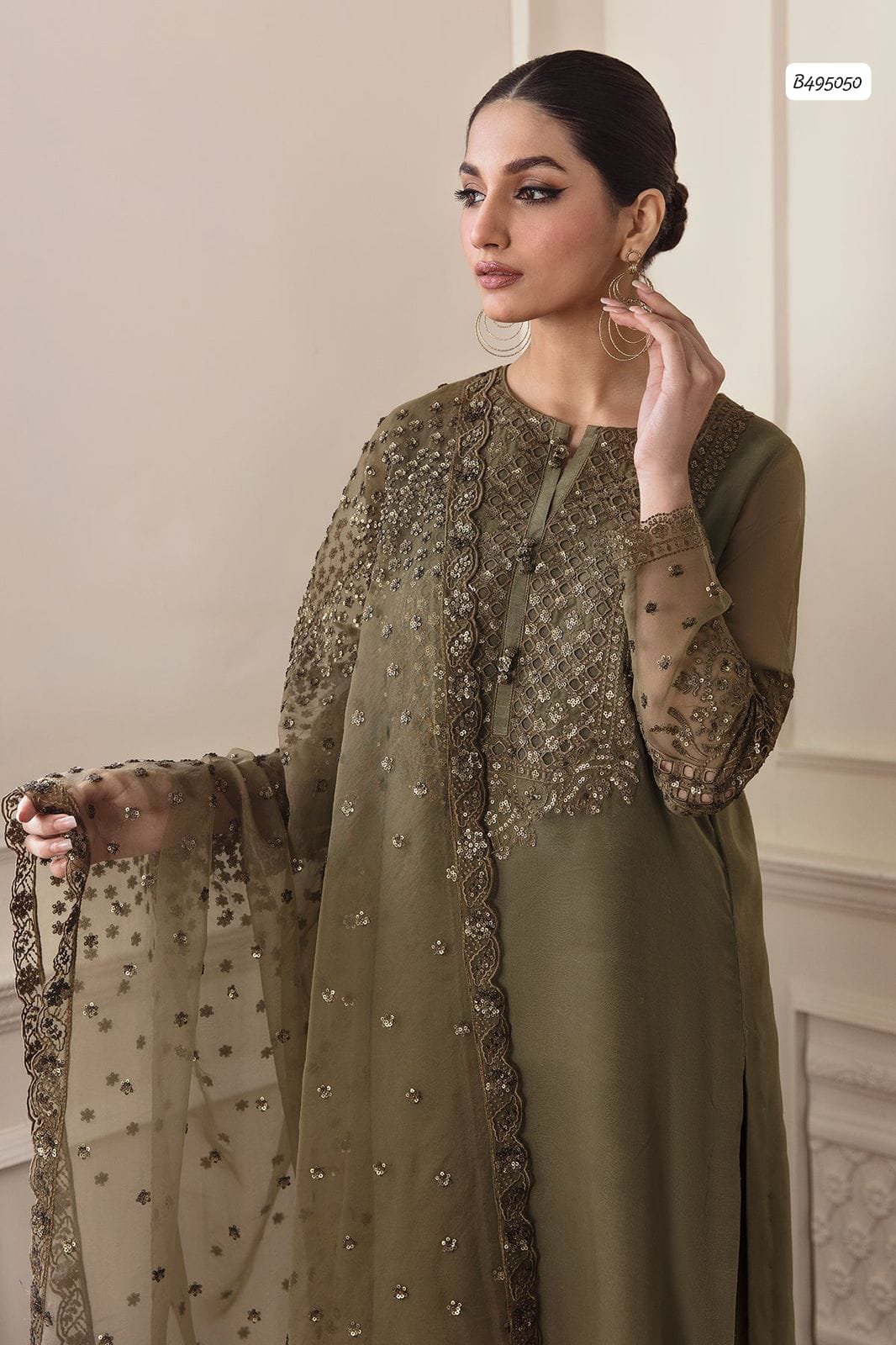 Outqlaas - Baroque Inspired Heavy Sequence Embroidered suit