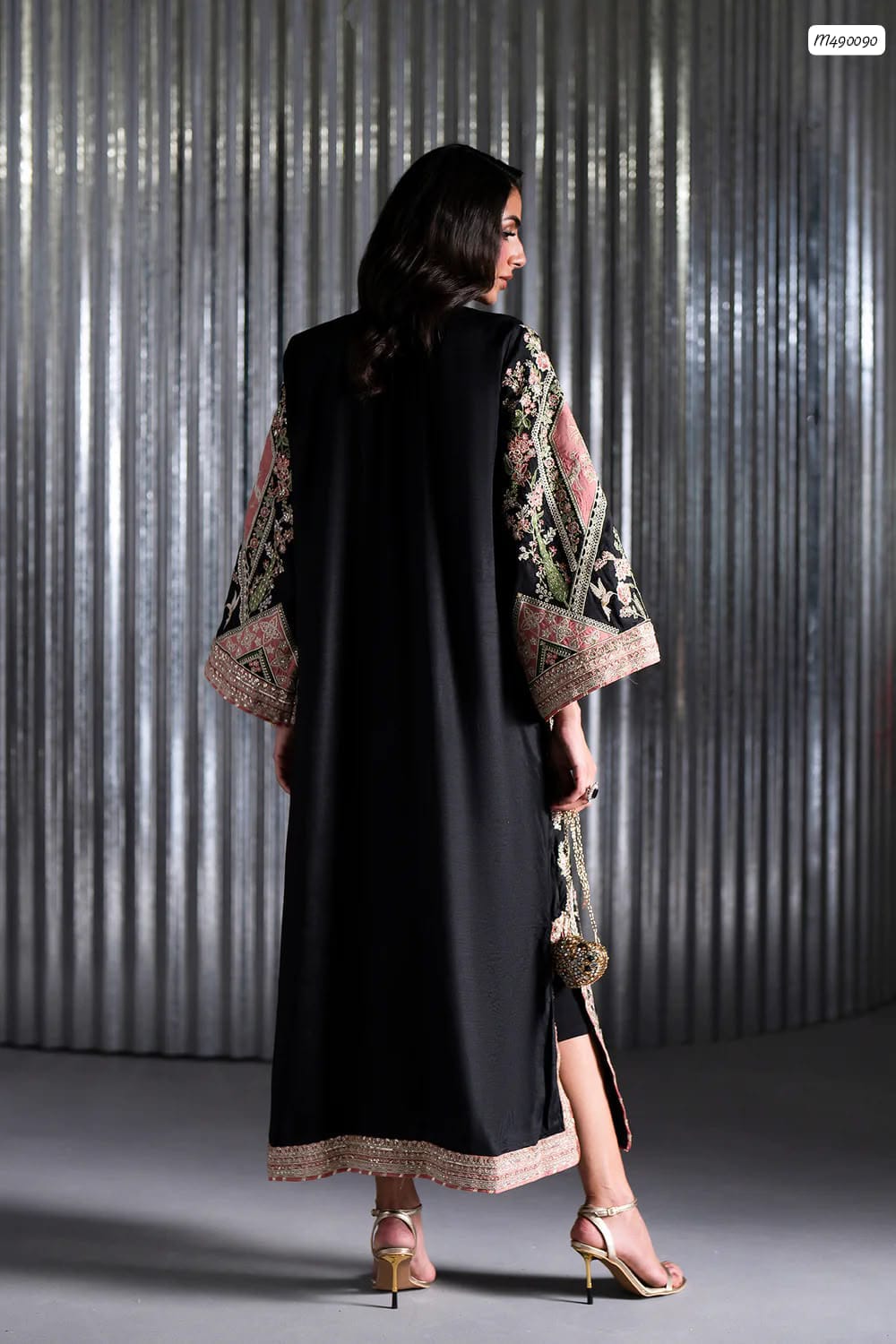 Outqlaas - Ethnic Inspired Luxury Digital Printed Silk 2-Piece Suit