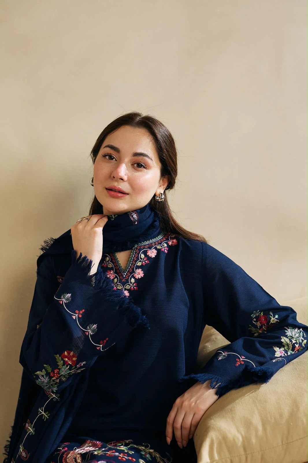 Embroidered Dhanak 3PC Unstitched Winter Suit