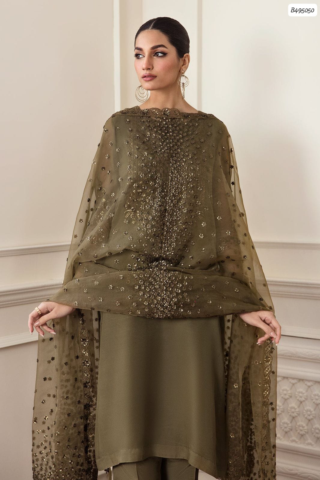 Outqlaas - Baroque Inspired Heavy Sequence Embroidered suit