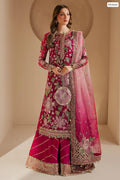 Outqlaas -Brand inspired 3-Pc Embroidered Chiffon Wedding Ensemble